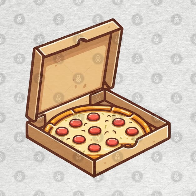 box full of pizza by fikriamrullah